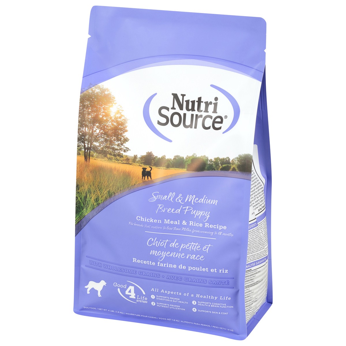 slide 2 of 15, NutriSource Small & Medium Breed Puppy Chicken Meal & Rice Recipe Dog Food 4 lb, 64 oz