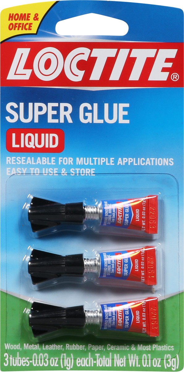 slide 6 of 12, Loctite Liquid Super Glue 3 - 0.33 oz Tubes, 3 ct