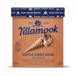 Tillamook Waffle Cone Swirl Ice Cream 1.5 qt