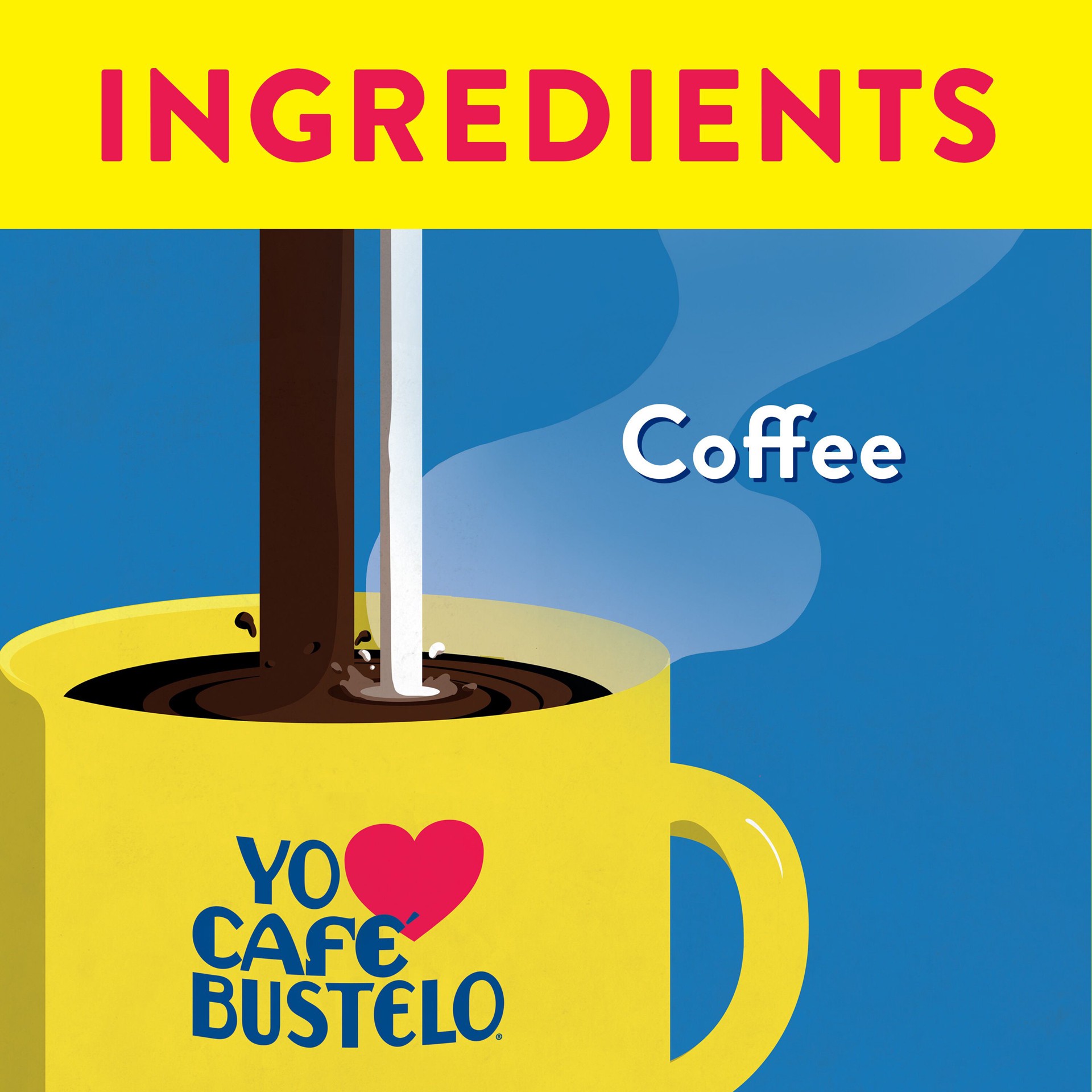 slide 4 of 4, Café Bustelo Espresso Ground Coffee, Dark Roast, 36-Ounce Canister, 36 oz