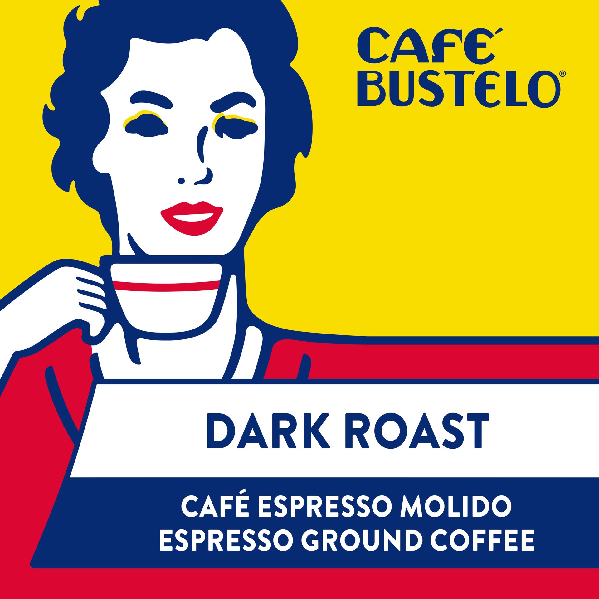 slide 2 of 4, Café Bustelo Espresso Ground Coffee, Dark Roast, 36-Ounce Canister, 36 oz