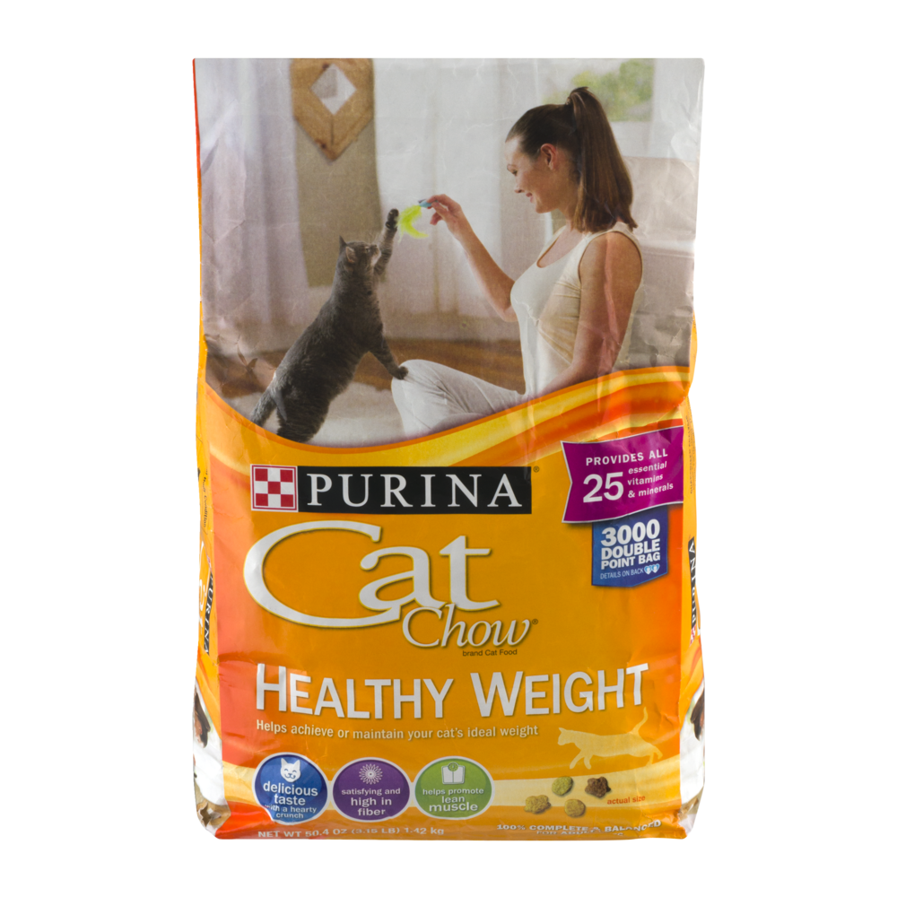 slide 1 of 6, Purina Cat Chow Healthy Weight Cat Food, 3.15 lb