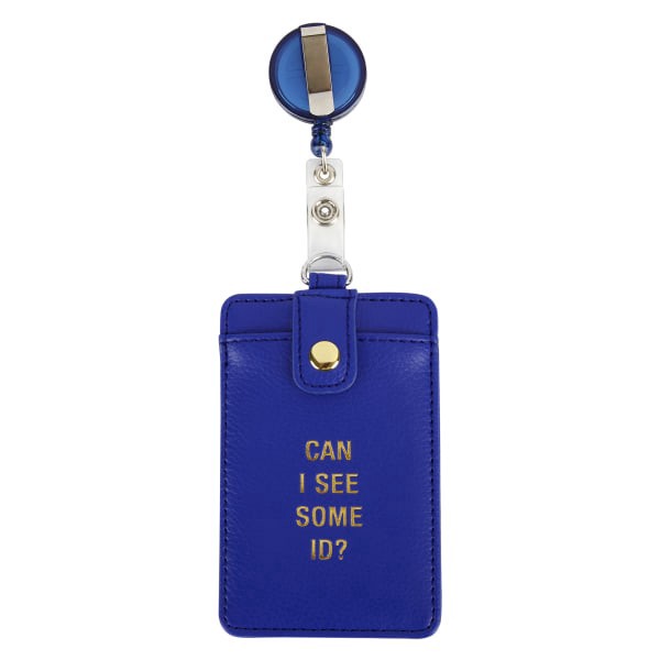 slide 2 of 3, Office Depot Brand Badge Holder, 2 13/16"" X 4 7/16"", Blue, 1 ct