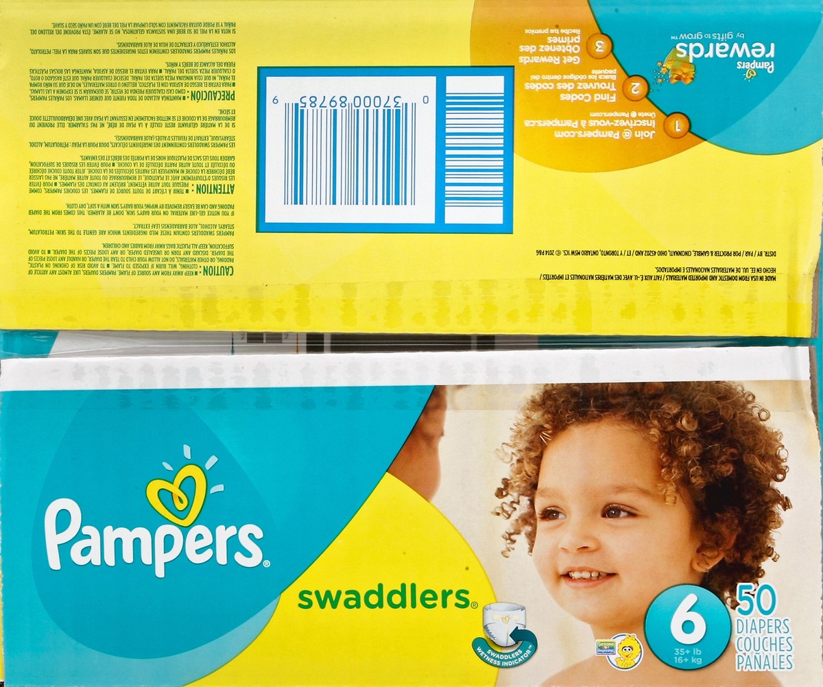 slide 2 of 4, Pampers Diapers 50 ea, 50 ct