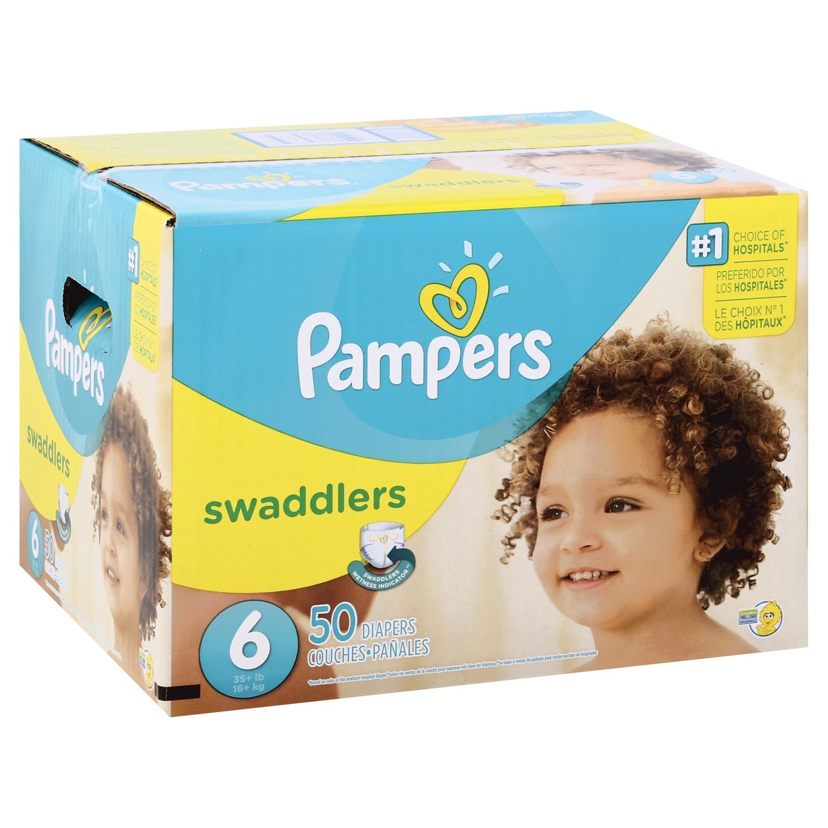 slide 4 of 4, Pampers Diapers 50 ea, 50 ct