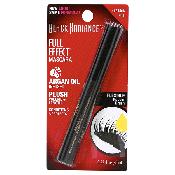 slide 1 of 1, Black Radiance Full Effect Mascara Black, 0.27 oz