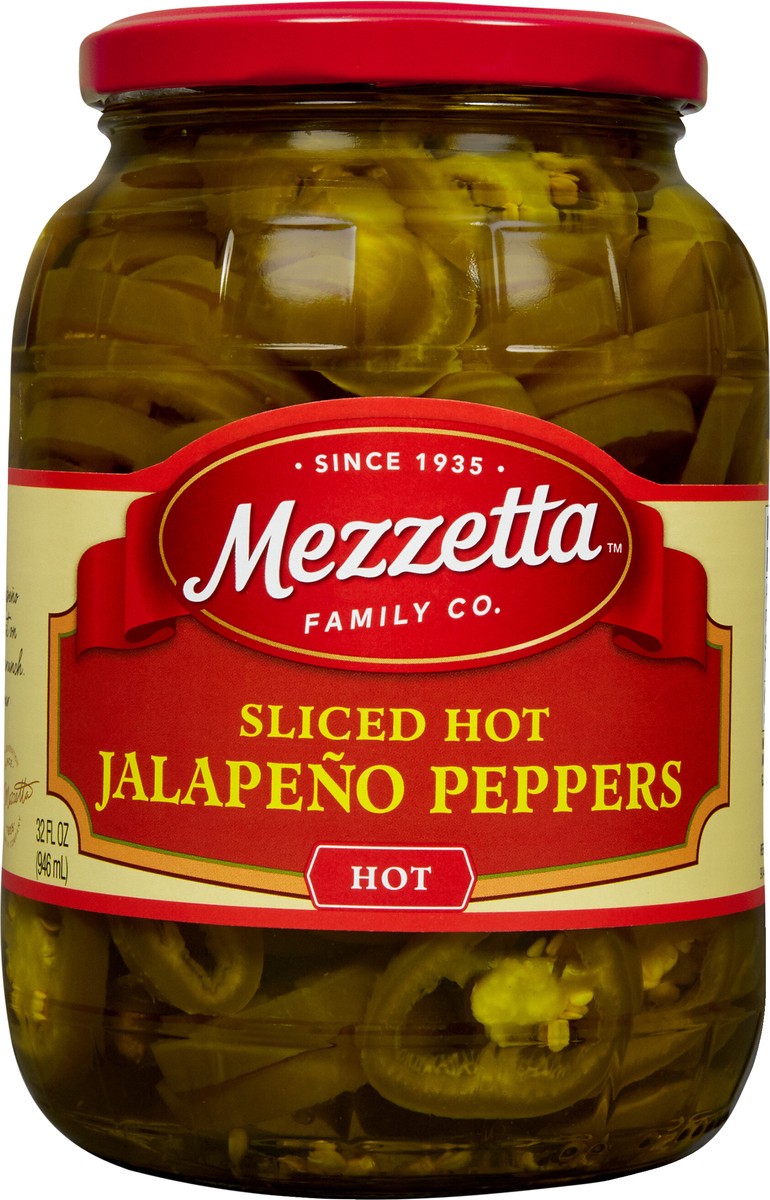 slide 2 of 7, Mezzetta Sliced Hot Jalapeño Peppers- 32 fl oz, 32 fl oz