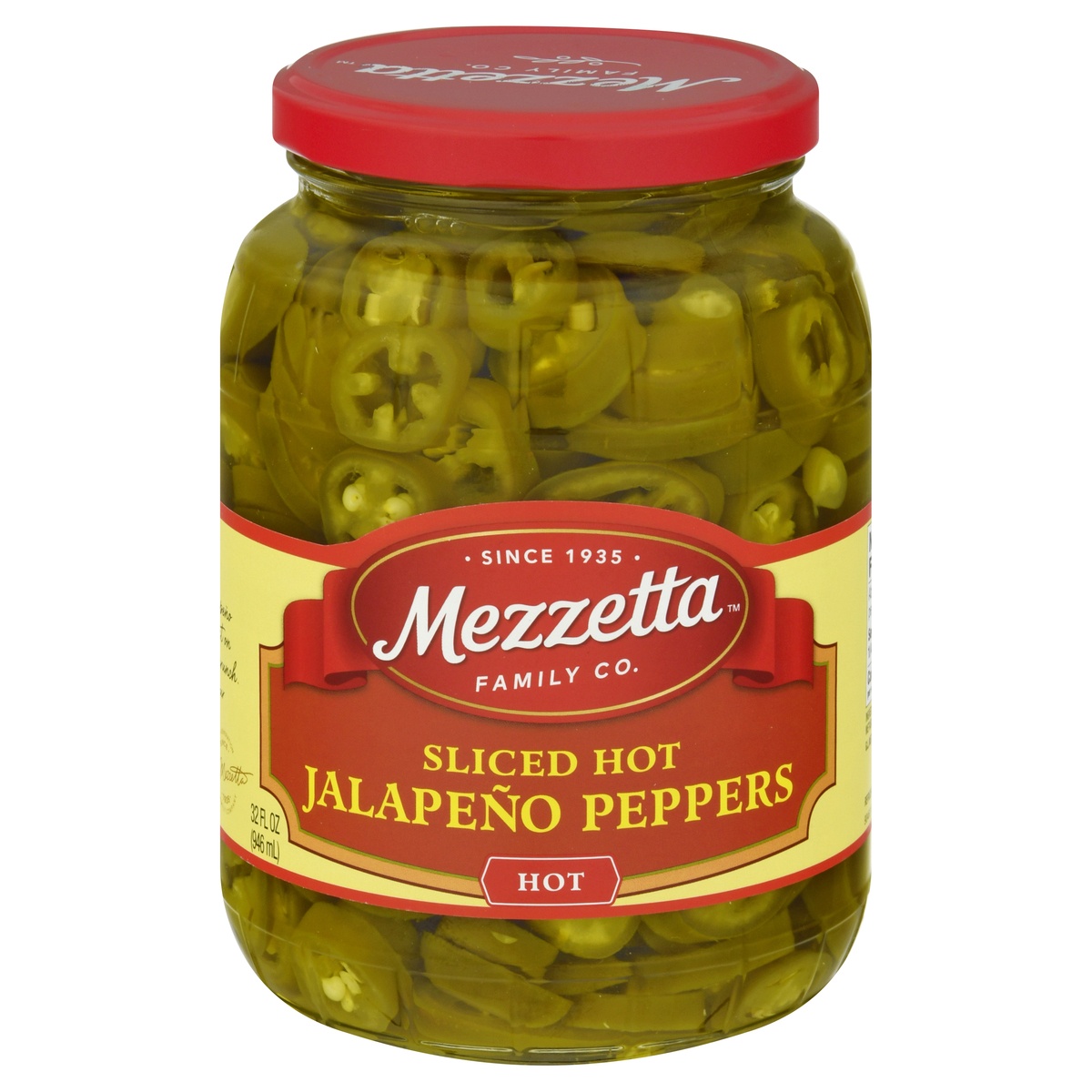 slide 1 of 1, Mezzetta Deli-Sliced Hot Jalapeno Peppers, 1 ct