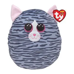 TY Kiki - Cat Gray Squish 10 Inch - Ea