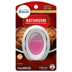 Febreze Small Spaces Holiday Air Freshener Apple Cider Scent, .25 fl. oz.