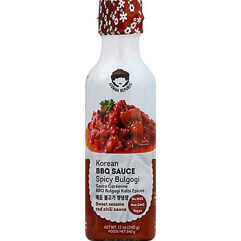 slide 1 of 1, Ajumma Republic Bbq Sauce Korean Spicy Bulgogi - 12 Oz, 12 oz
