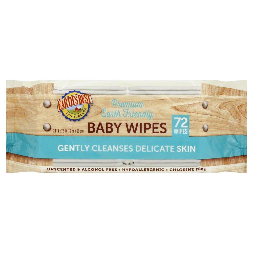 slide 1 of 6, Earth's Best Tendercare Baby Wipes, 80 ct