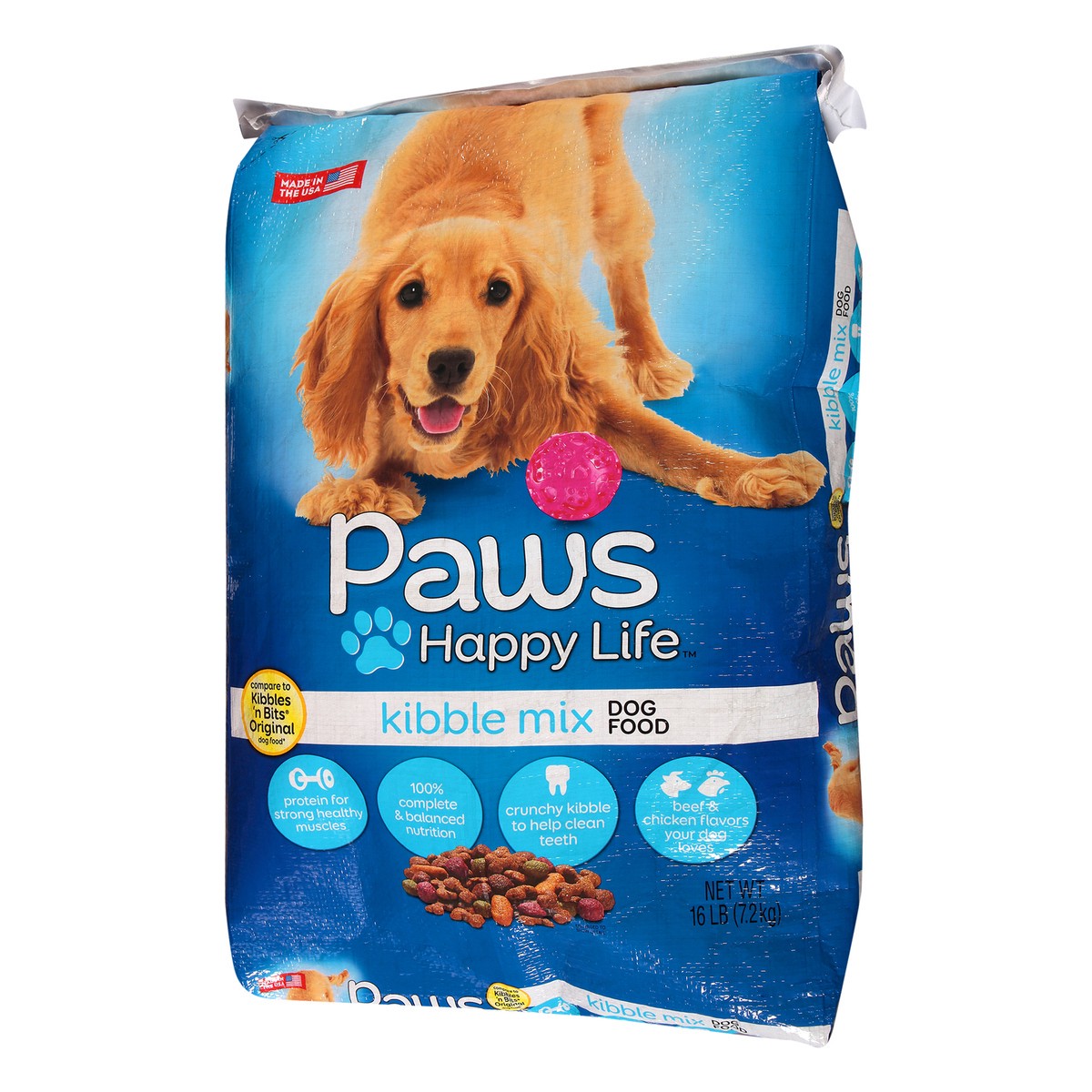 slide 3 of 9, Paws Happy Life Kibble Mix Dog Food 16 lb, 16 lb