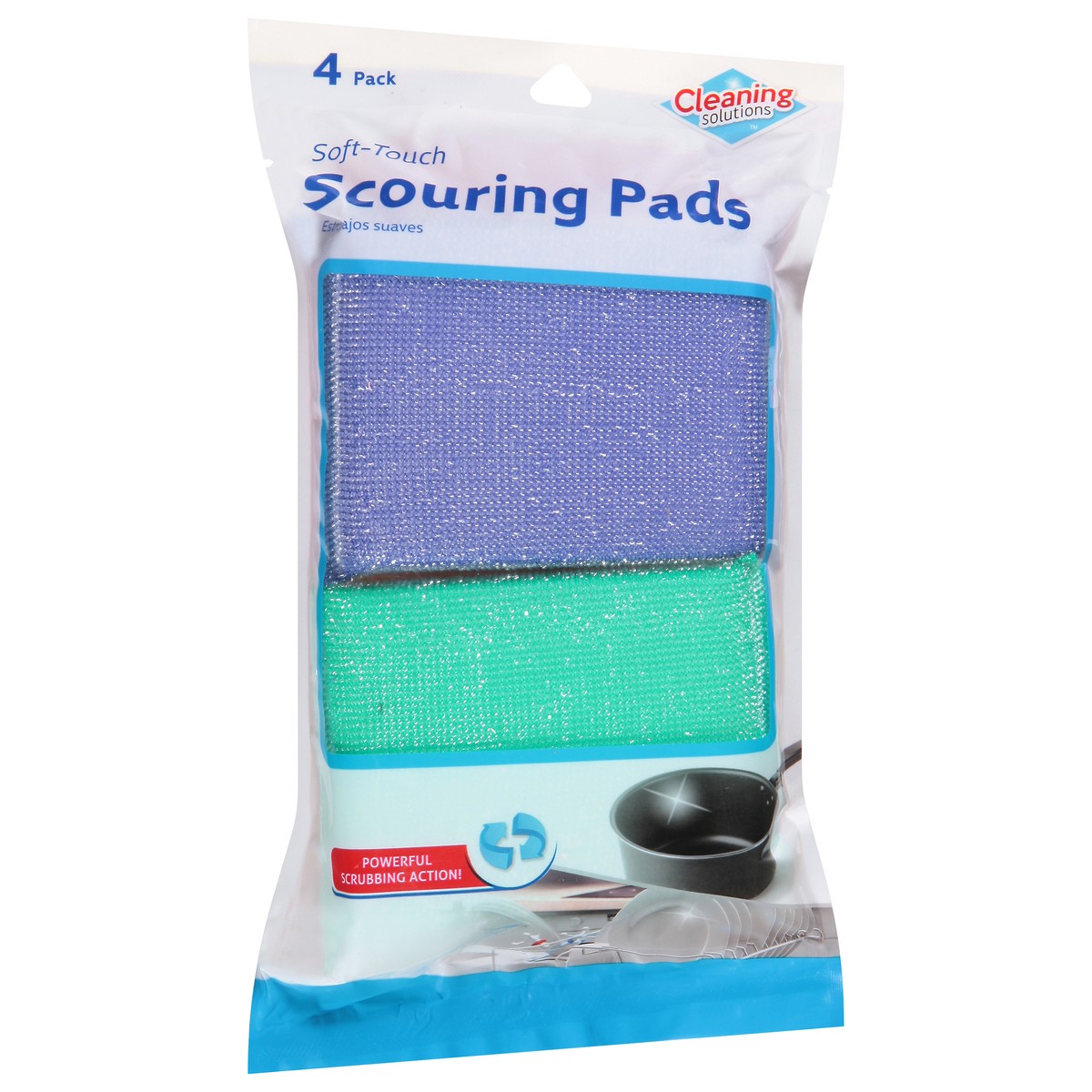 slide 4 of 12, Jacent 4 Pack Soft-Touch Scouring Pads 4 ea, 4 ct