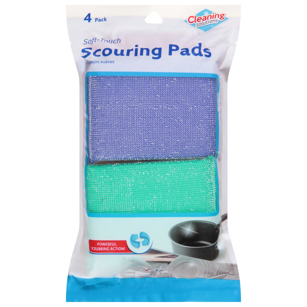 slide 1 of 12, Jacent 4 Pack Soft-Touch Scouring Pads 4 ea, 4 ct