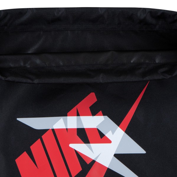 slide 3 of 6, Nike 3Brand Ran Core Gym Sack, Black/Action Red, 1 ct