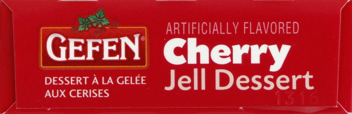 slide 3 of 5, Gefen Cherry Jell Dessert, 3 oz