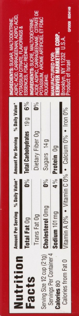 slide 5 of 5, Gefen Cherry Jell Dessert, 3 oz