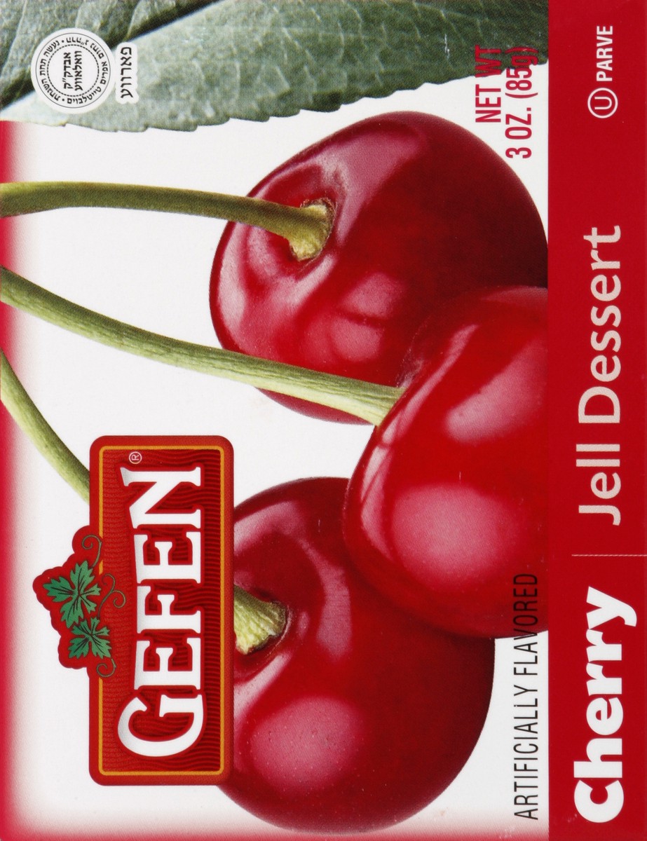 slide 2 of 5, Gefen Cherry Jell Dessert, 3 oz