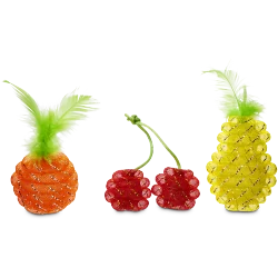 Leaps & Bounds Mesh Fruit Cat Toy in Assorted Styles