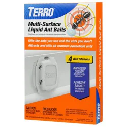 TERRO Multi-Surface Liquid Ant Bait Station - 0.12 fl oz, 4 Pack