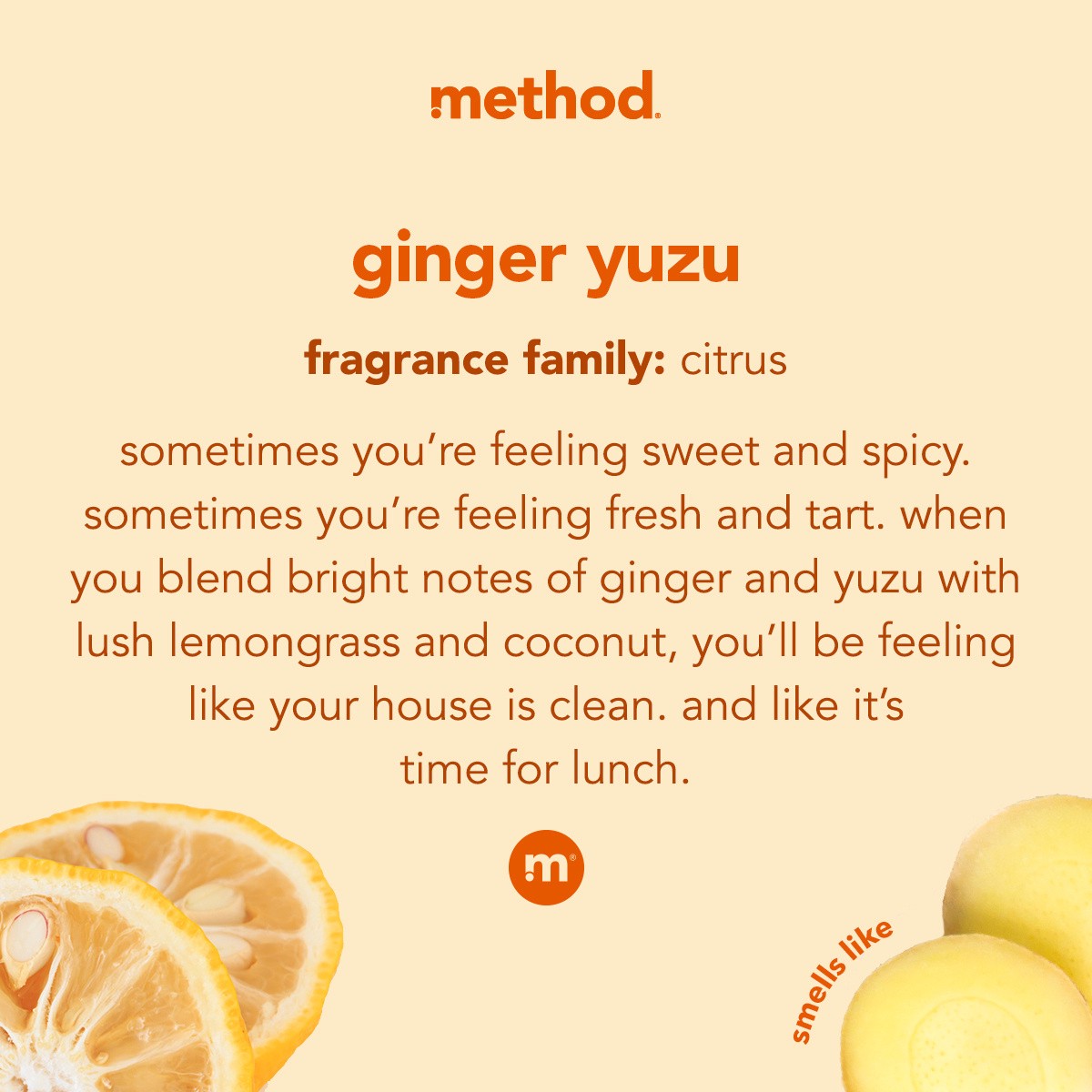 slide 4 of 7, method Ginger Yuzu Squirt & Mop Hard Floor Cleaner, 25 fl oz