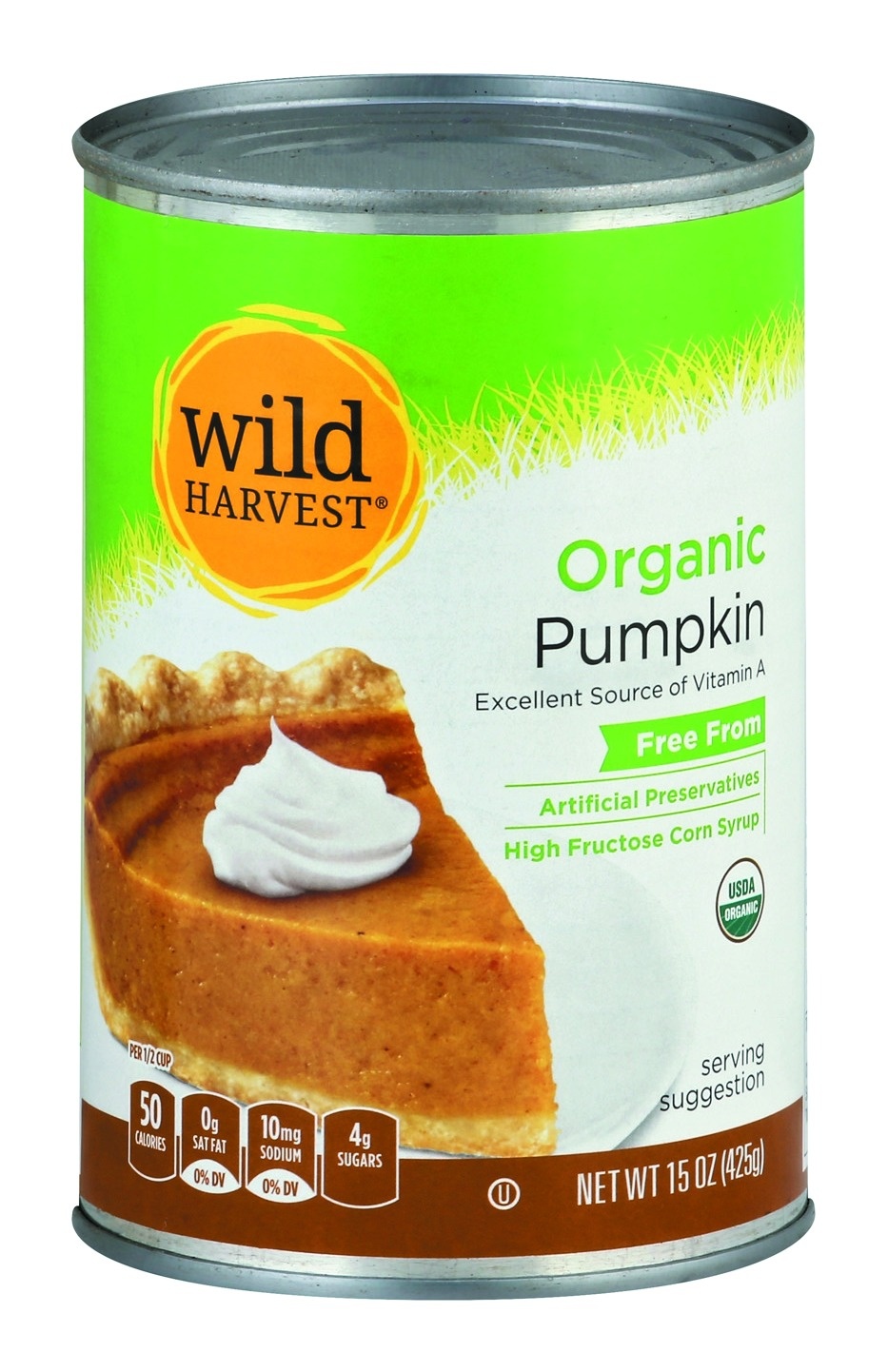 slide 1 of 1, Wild Harvest Pumpkin, Organic, 15 Ounce, 15 oz