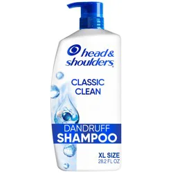 Head & Shoulders Head and Shoulders Dandruff Shampoo, Anti-Dandruff Treatment, Classic Clean for Daily Use, Paraben Free, 28.2 oz