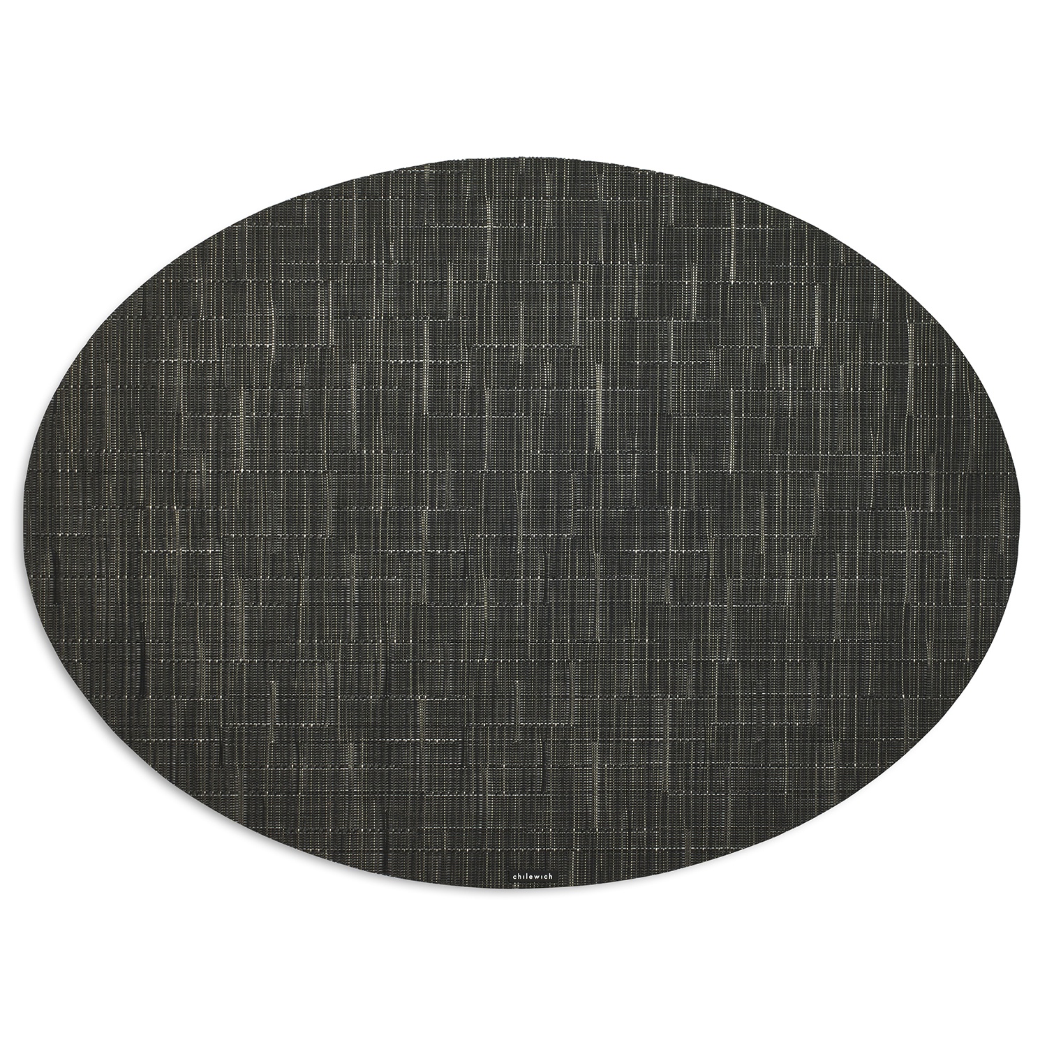 slide 1 of 1, Chilewich Bamboo Oval Placemat, Smoke, 19.25 in x 14 in