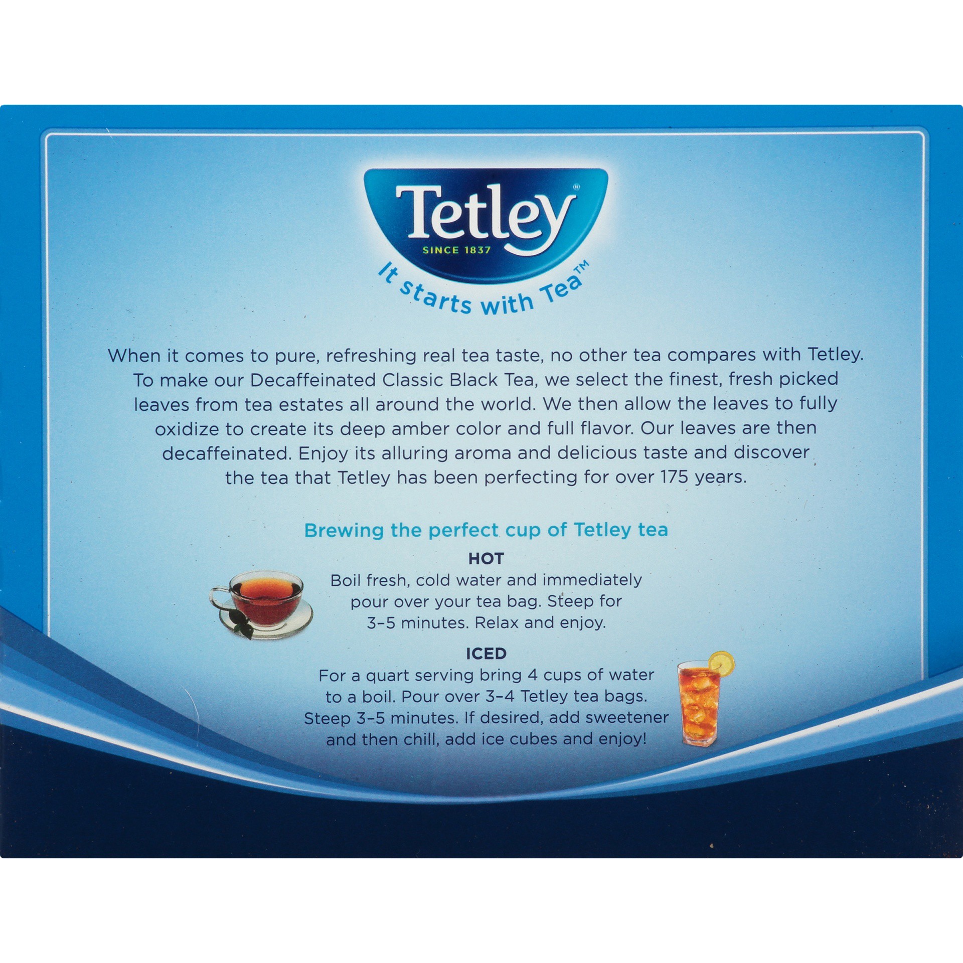 slide 3 of 8, Tetley Classic Decaf Decaffeinated Black Tea Bags 48 ct Box, 4 ct; 3.25 oz