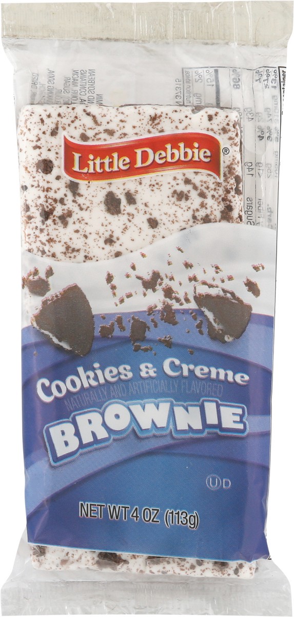 slide 7 of 13, Little Debbie Snack Cakes, Little Debbie Snack Cookie & Creme Brownie, 4 oz
