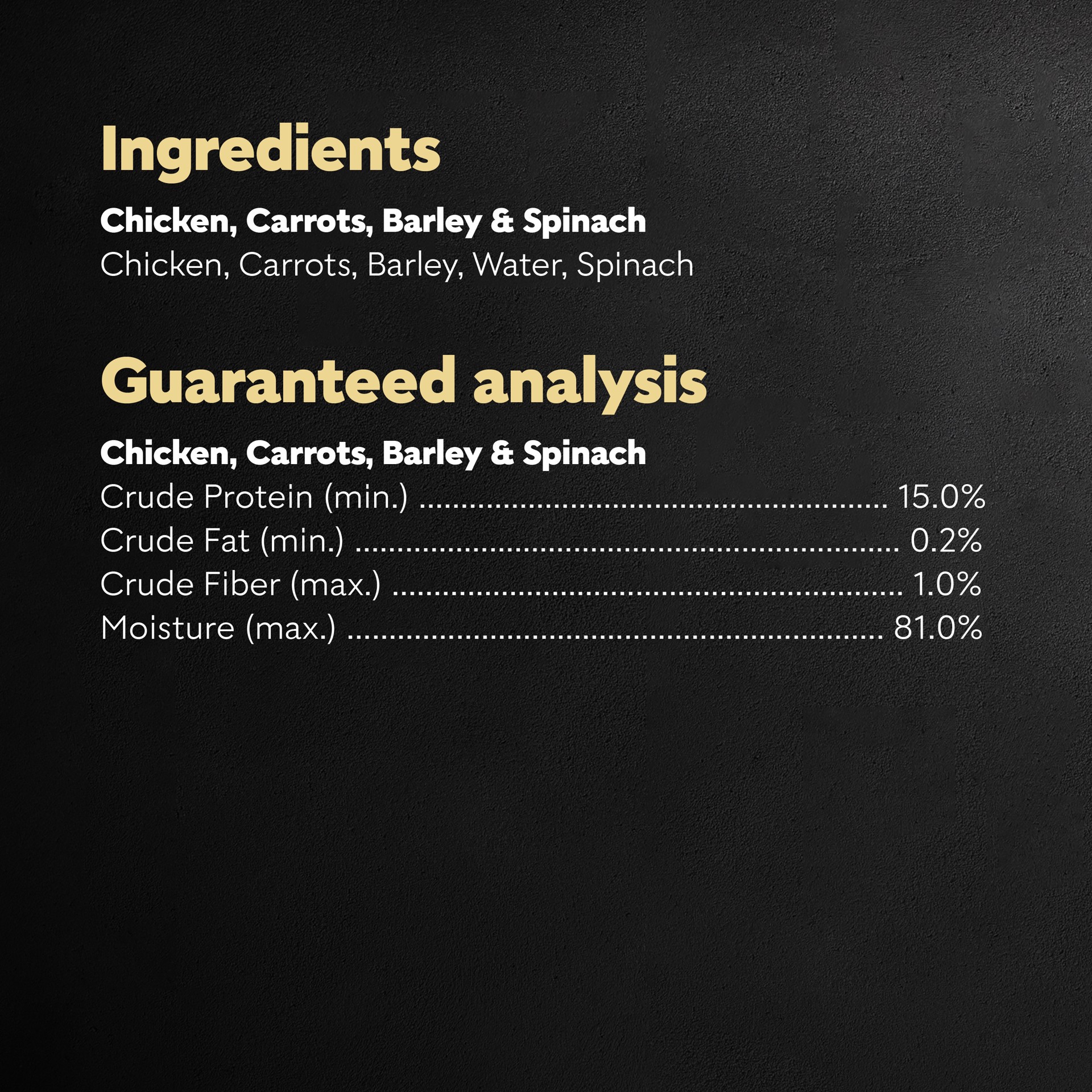 slide 3 of 4, Cesar Simply Crafted Chicken Carrots Barley & Spinach Topper Adult Wet Dog Food - 1.3 Oz, 1.3 oz