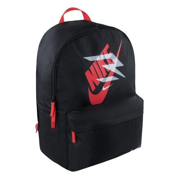 slide 3 of 10, Nike 3Brand Ran Futura X Backpack With 12"" Laptop Pocket, Black/Action Red, 1 ct