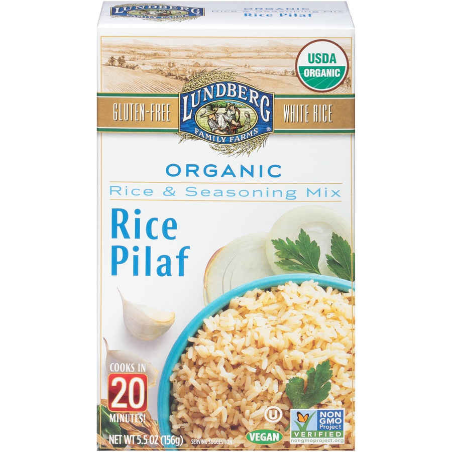 slide 1 of 1, Lundberg Organic White Rice Pilaf Entree, 6 oz