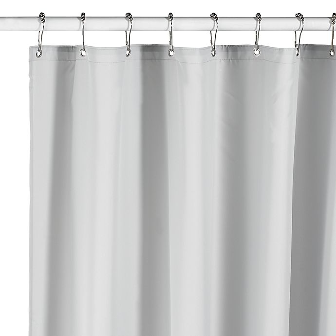 slide 1 of 1, DKNY Hotel Fabric Shower Curtain Liner - Silver, 70 in x 72 in