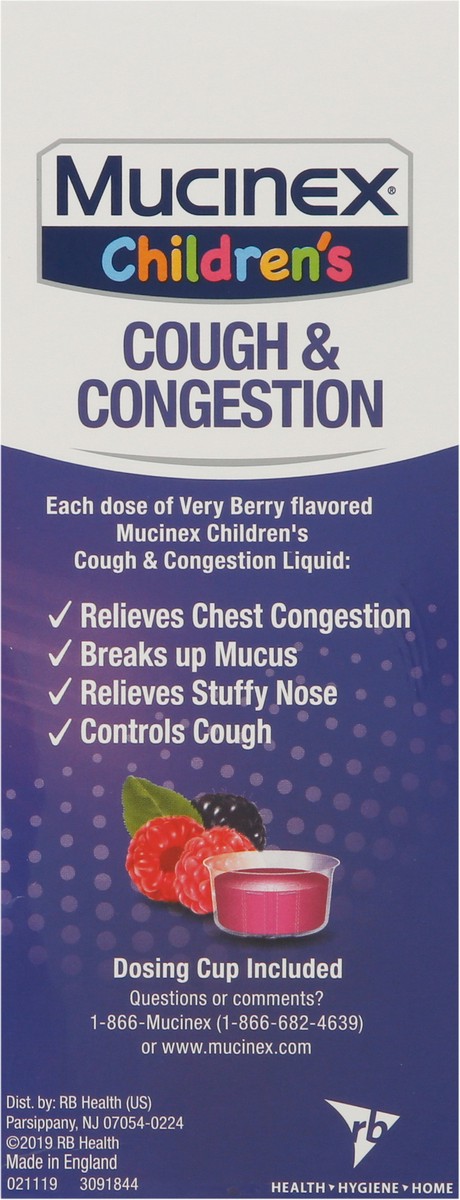 slide 9 of 9, Mucinex Value Size Children's Very Berry Flavor Cough & Congestion 6.8 fl oz, 6.8 fl oz