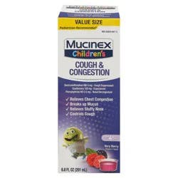 Mucinex Value Size Children's Very Berry Flavor Cough & Congestion 6.8 fl oz