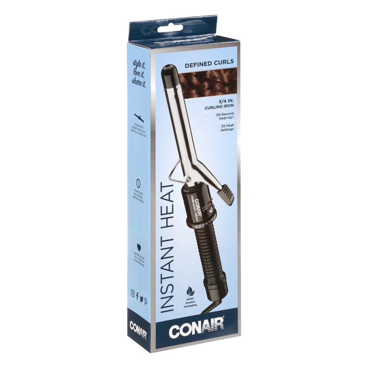 slide 5 of 9, Conair 3/4 Inch Instant Heat Curling Iron 1 ea, 1 ct