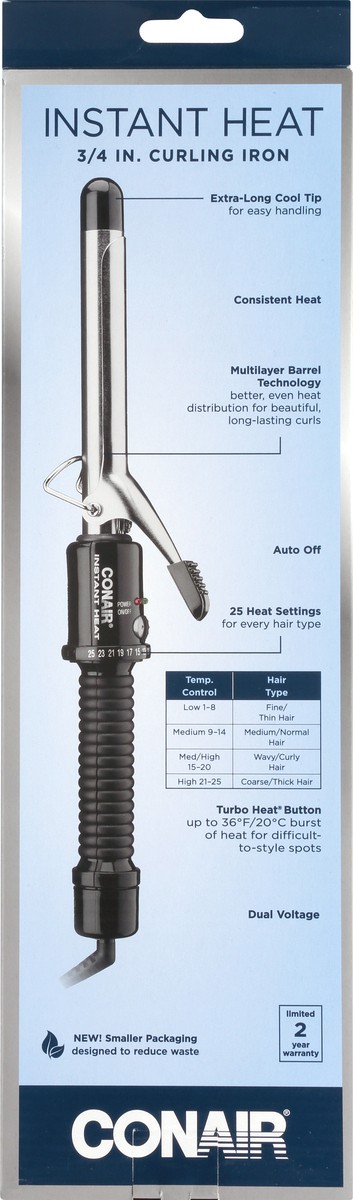 slide 6 of 9, Conair 3/4 Inch Instant Heat Curling Iron 1 ea, 1 ct