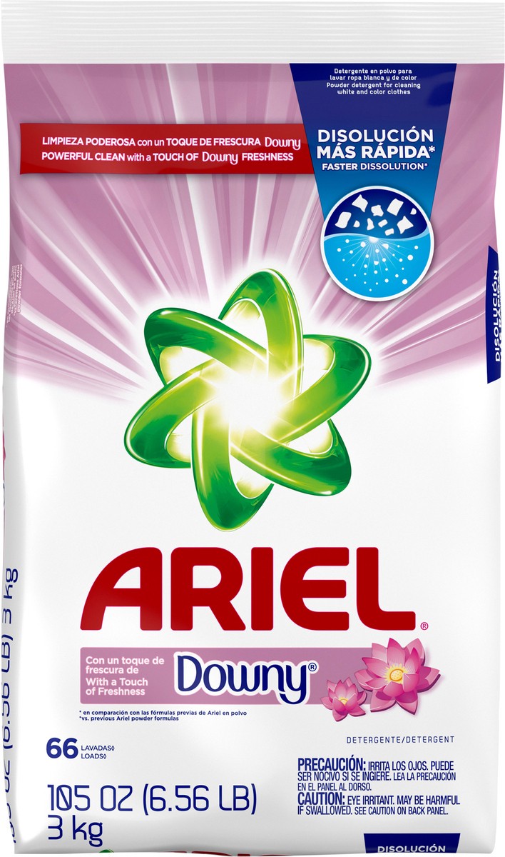 slide 7 of 7, Ariel, with a Touch of Downy Freshness, Powder Laundry Detergent, 105 oz, 66 loads, 105 oz