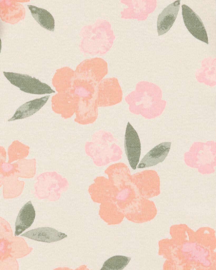 slide 2 of 8, Carter's 5-Pack Floral Horses Short-Sleeve Cotton Bodysuits - Pink/Green Pink/Green 3M, 1 ct