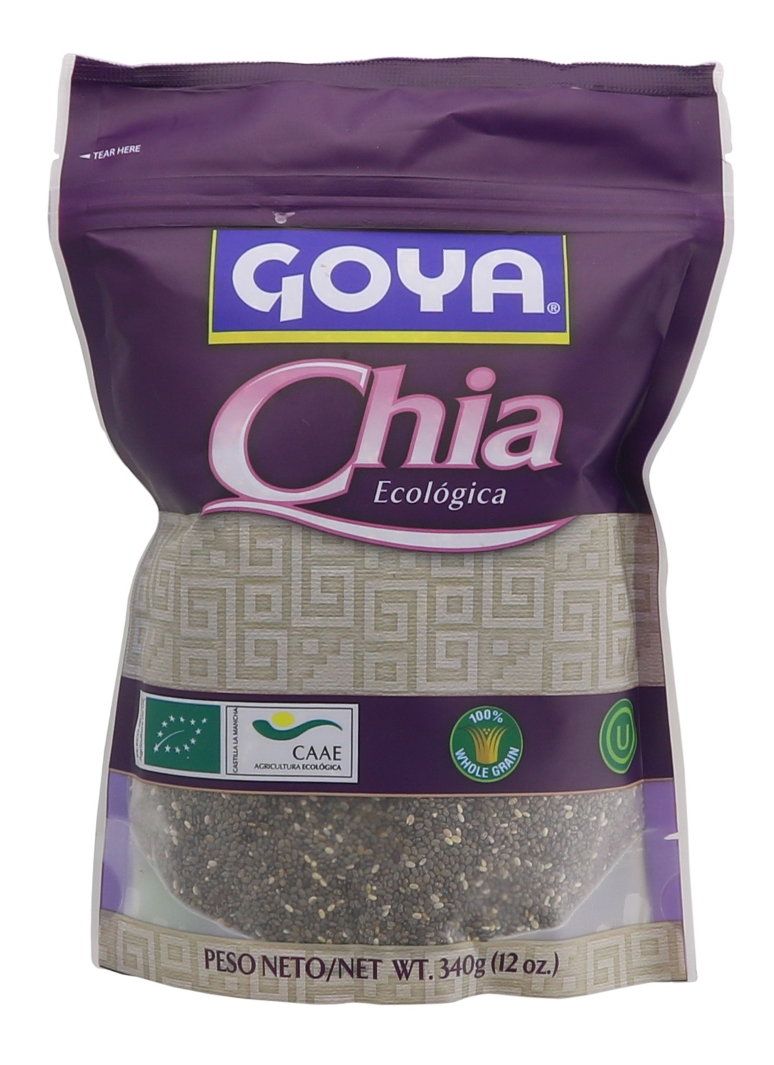 slide 1 of 1, Goya Organic Chia, 12 oz