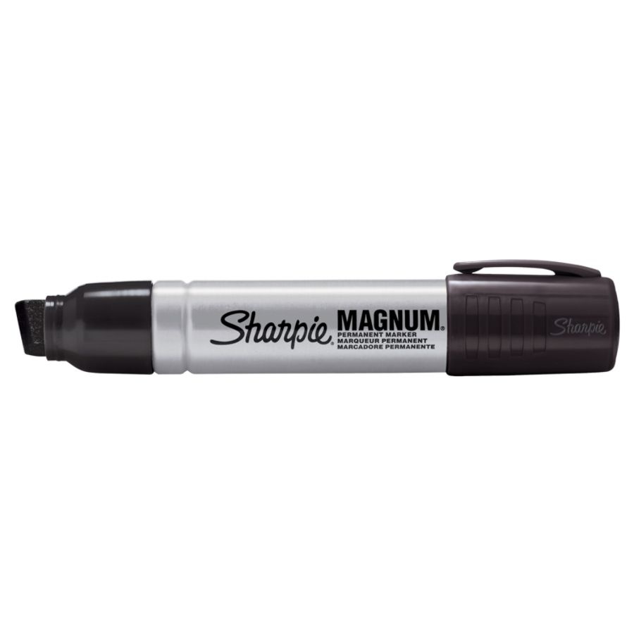 slide 2 of 4, Sharpie Magnum Chisel Point Black Permanent Marker, 1 ct