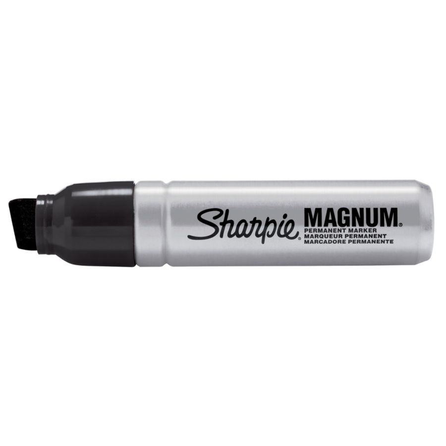 slide 3 of 4, Sharpie Magnum Chisel Point Black Permanent Marker, 1 ct