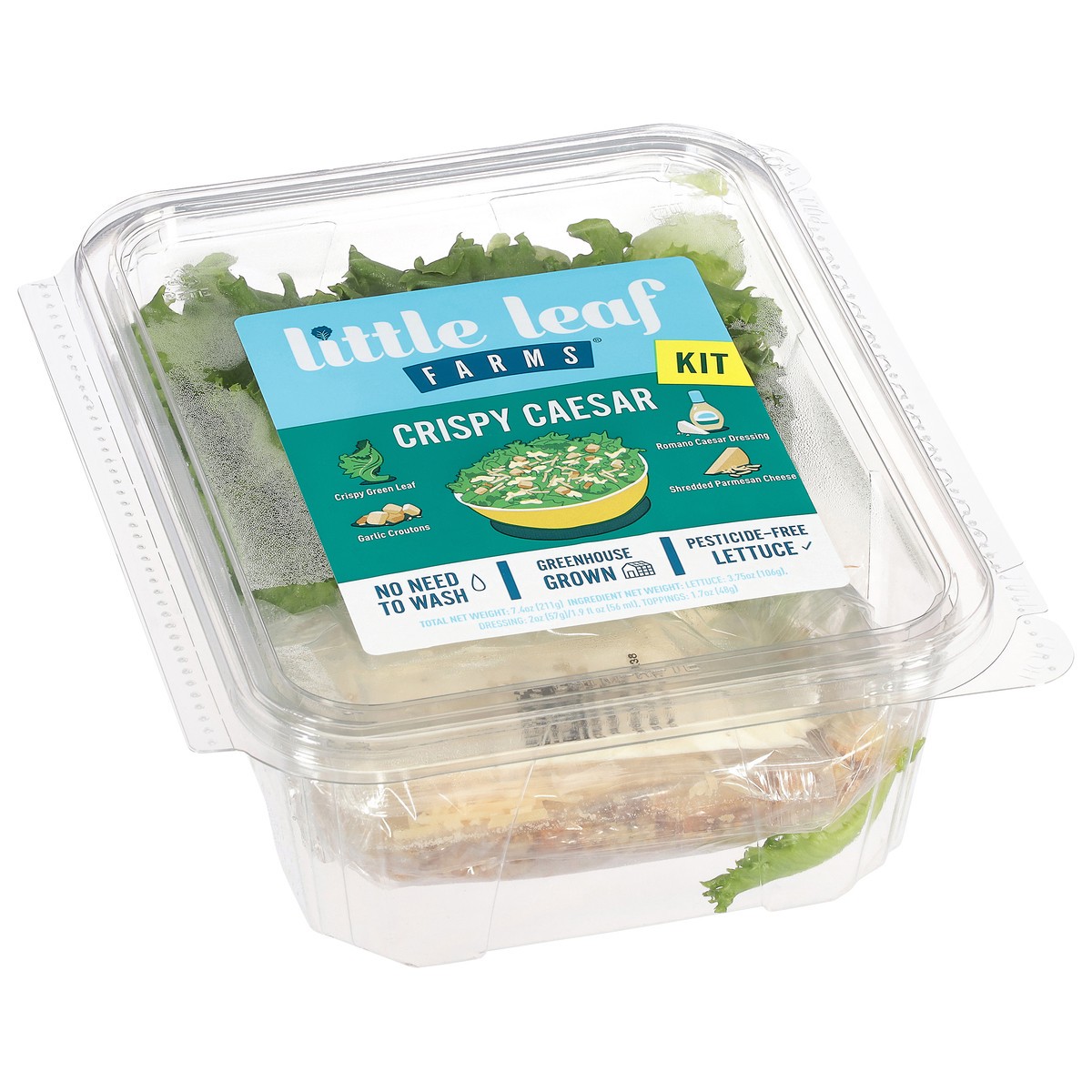 slide 3 of 14, Little Leaf Farms Crispy Ceasar Kit 7.4 oz, 7.4 oz