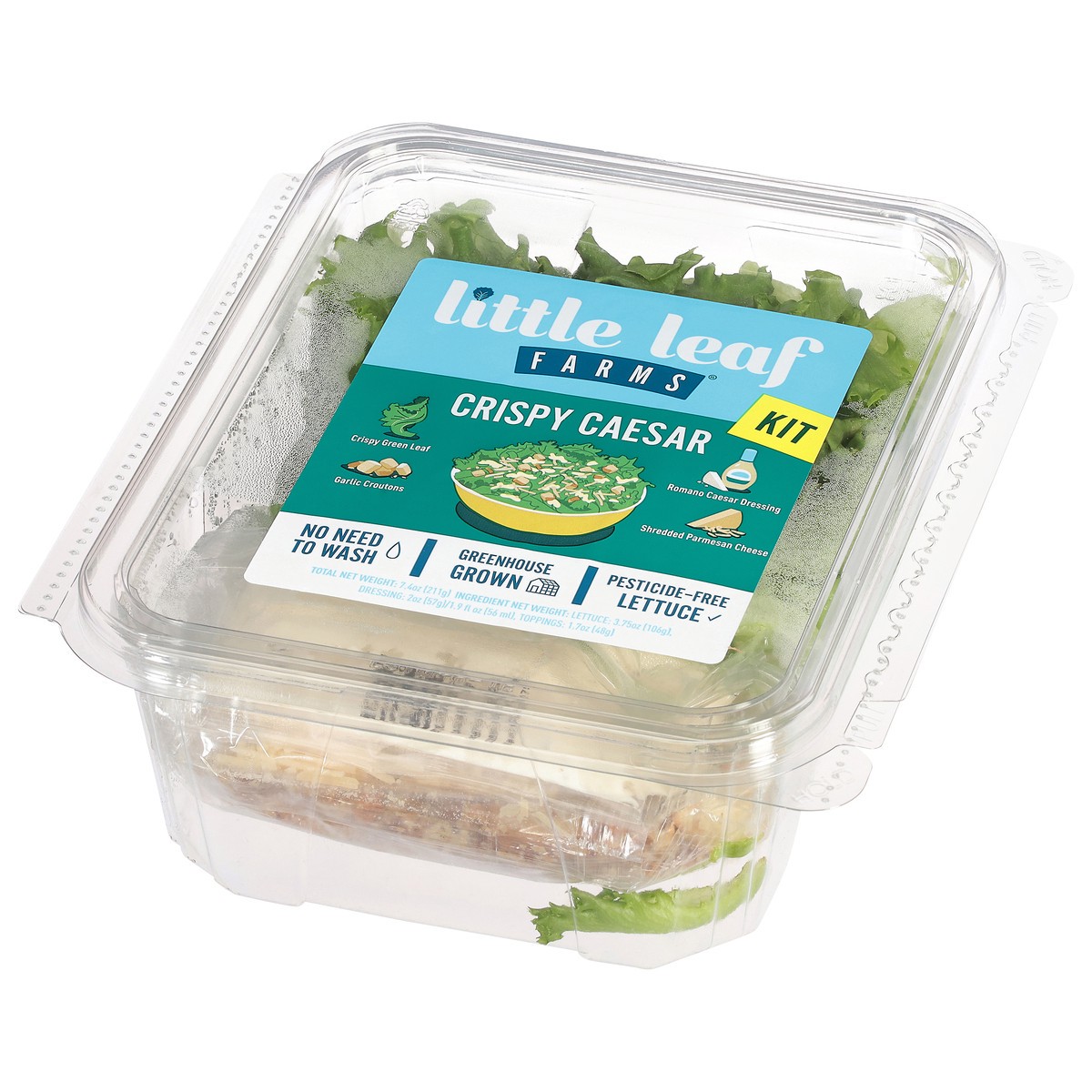 slide 5 of 14, Little Leaf Farms Crispy Ceasar Kit 7.4 oz, 7.4 oz