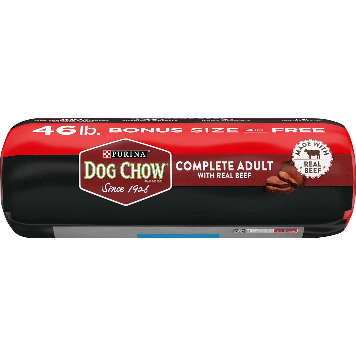 slide 7 of 9, Dog Chow Purina Dog Chow Dry Dog Food, Complete Adult With Real Beef - 46 lb. Bag, 46 lb