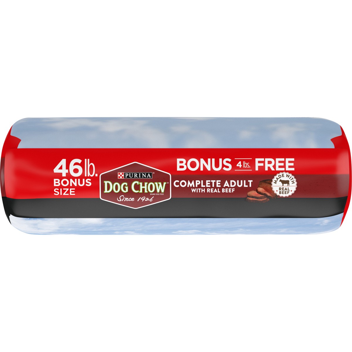 slide 4 of 9, Dog Chow Purina Dog Chow Dry Dog Food, Complete Adult With Real Beef - 46 lb. Bag, 46 lb