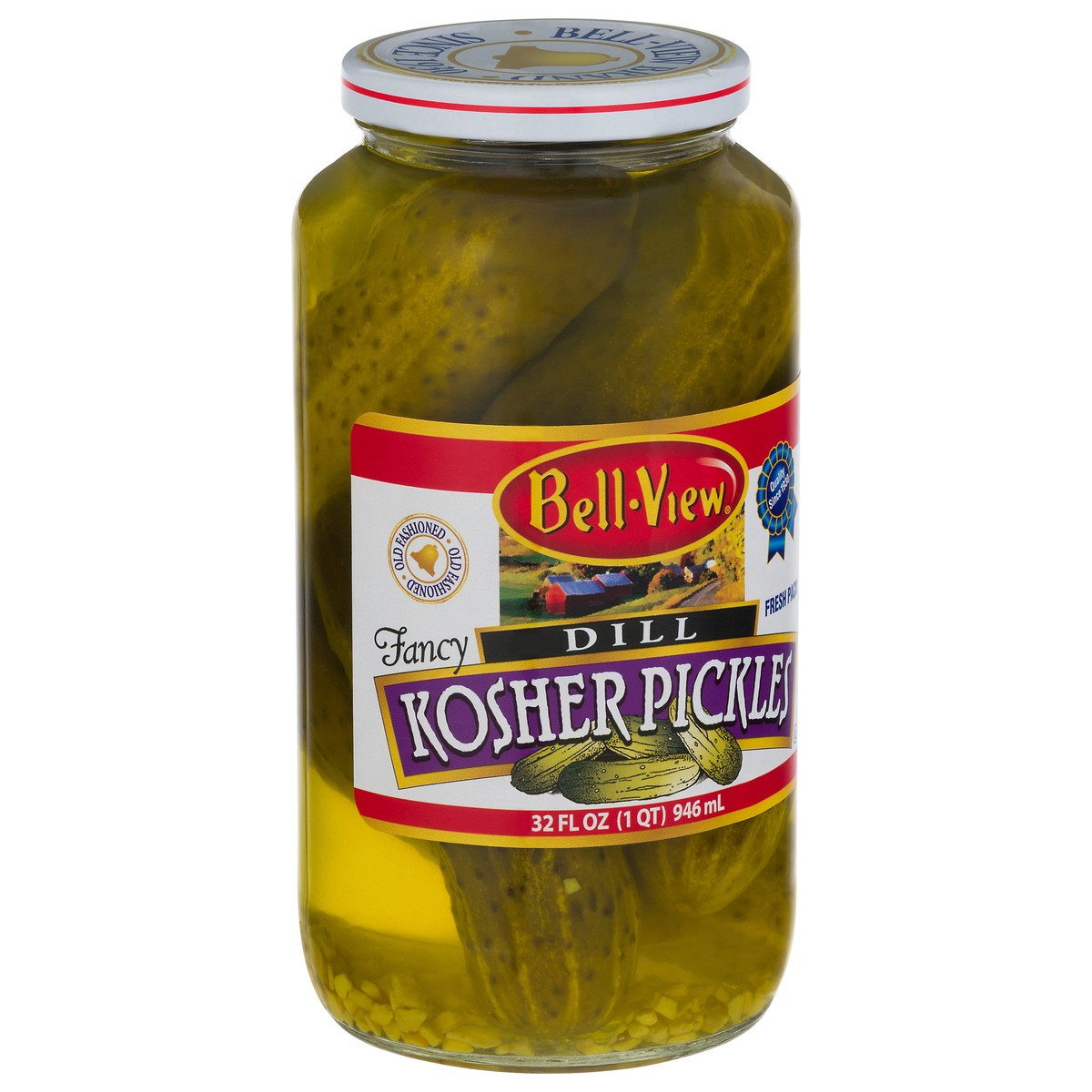 slide 2 of 9, Bell-View Fresh Pack Kosher Dill Pickles 32 oz, 32 oz