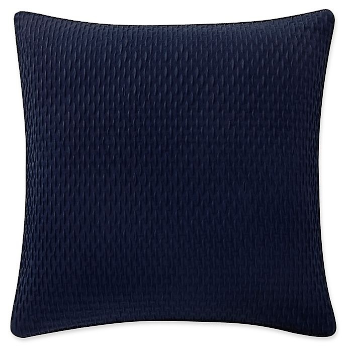 slide 1 of 2, Waterford Gabion European Pillow Sham - Indigo/Taupe, 1 ct